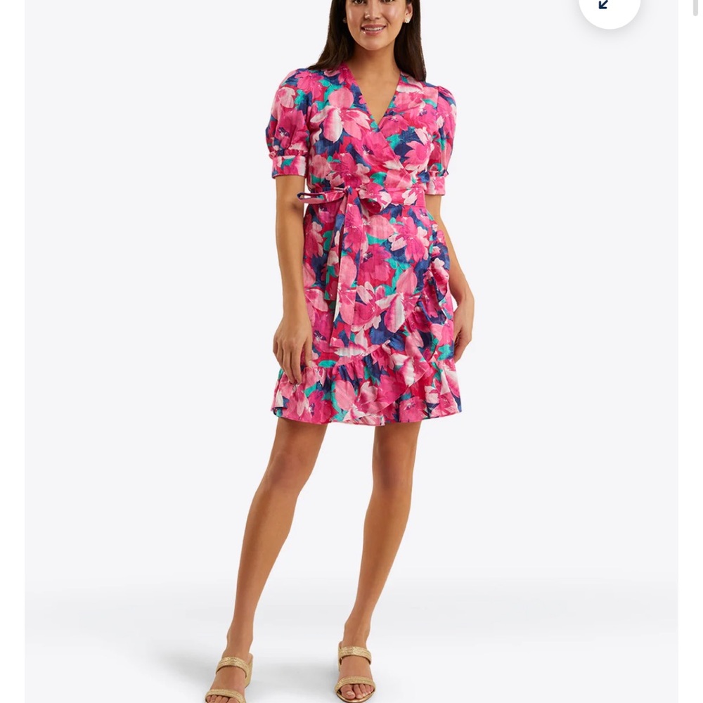 Floral Pink Wrap Dress Draper James Reba Dress